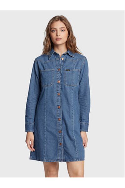 WRANGLER Rochie din denim pentru femei 112320712 albastră