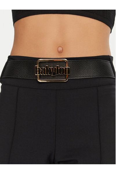 Babylon Pantaloni din material textil pentru femei MF0616 Negri