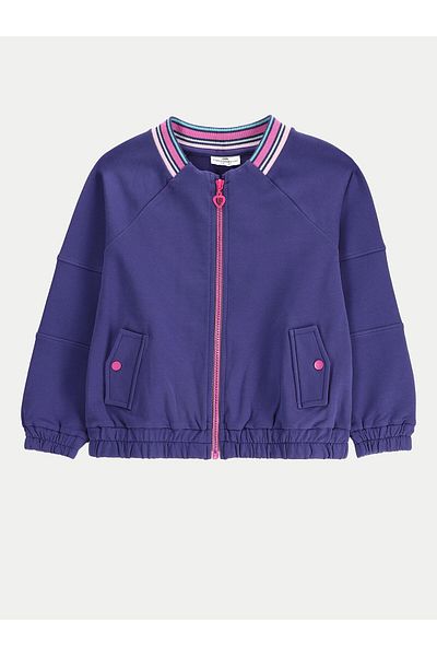 Coccodrillo Jachetă bomber pentru fete WC5132201CGK bleumarin