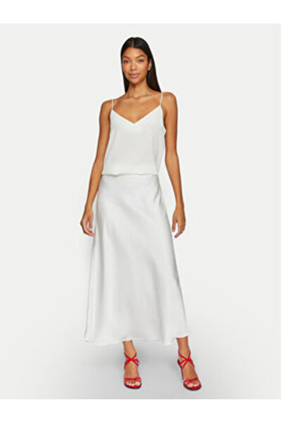 VILA Fustă midi pentru femei vila 14094125 albă