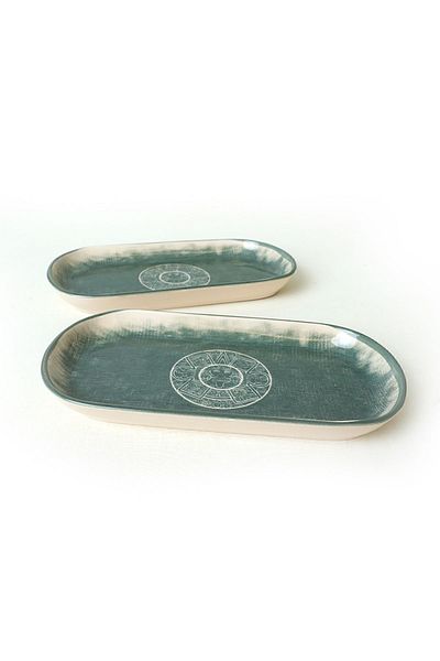 Keramika Maya Noyan Boat Plate 28 Cm 2 Pieces 20790