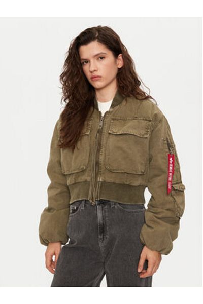 Alpha Industries Geacă bomber pentru femei 148008 kaki