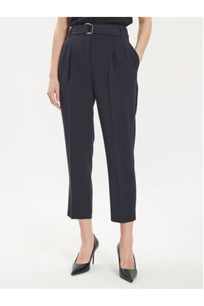 BOSS Pantaloni din material textil pentru femei 50490037 bleumarin