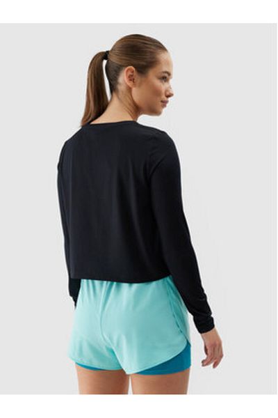 4F Tricou tehnic pentru femei 4FWSS24TFLOF218 Negru