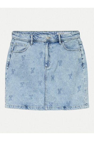 Vero Moda Fustă din denim pentru femei 10326888 Albastră