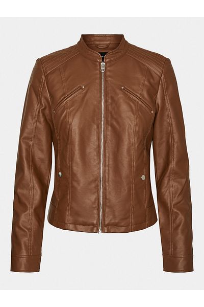 Vero Moda vero moda Jachetă din piele ecologică pentru femei 10288555 maro