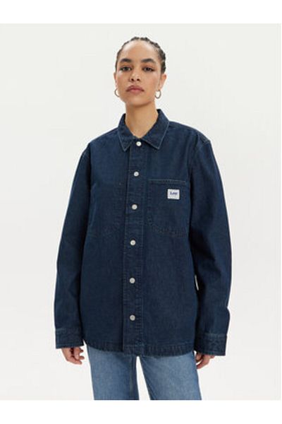 Lee Cămașă din denim pentru femei 112349344 bleumarin