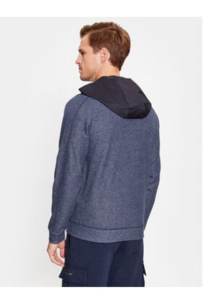Aeronautica Militare Men's Cardigan 232FE1811F515 Navy Blue