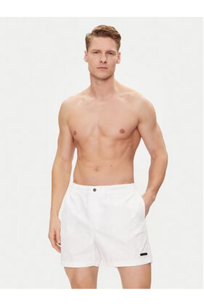 Calvin Klein swimwear Men's Swim Shorts KM0KM00943 White