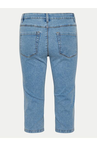 Kaffe Pantaloni Capri pentru femei 10505521 albaștri