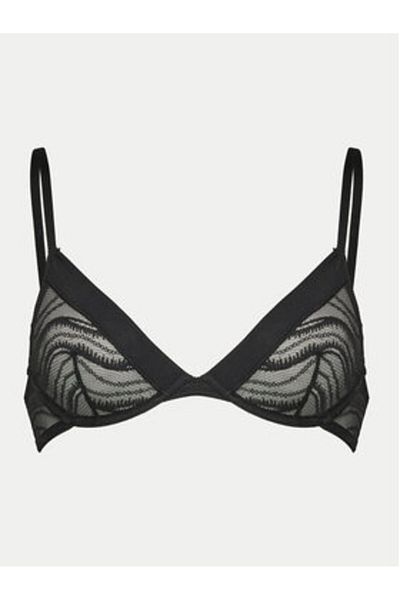 Calvin Klein Sutien cu armătură pentru femei 000QF7717E Negru
