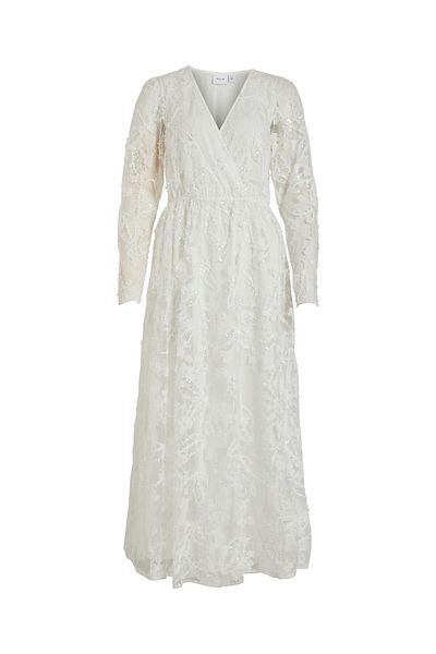 VILA Women's Evening Dress 14083840 White