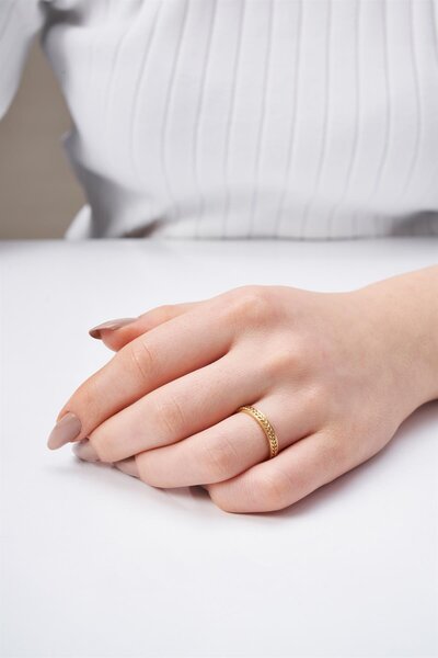 Cem Aykan Kuyumculuk Başak Model Çift Alyans Yüzük - Ak763