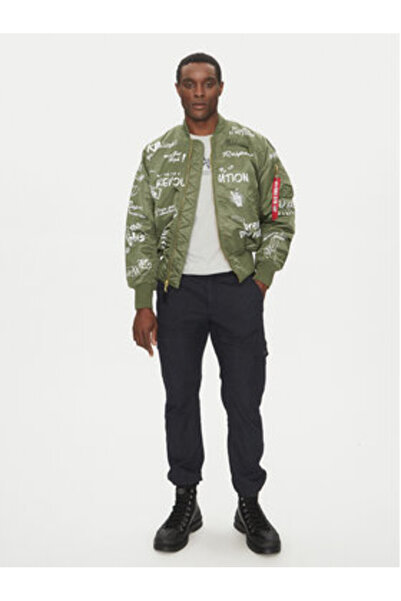 Alpha Industries Men's Bomber Jacket 156136 Green