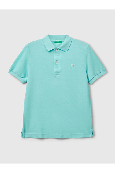 Benetton Men's Work Polo Tshirt 6-14 Years Mint