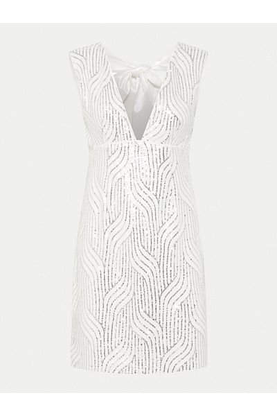 YAS Rochie de cocktail pentru femei 26036725 argintie