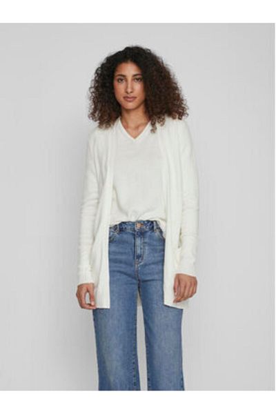 VILA Women's Cardigan 14044041 White