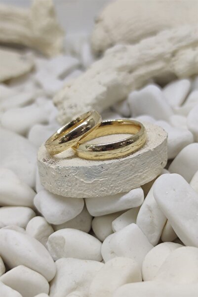 Cem Aykan Kuyumculuk 4MM ÇİFT DÜZ ALYANS AK-1059