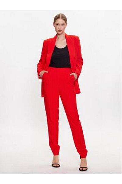 Bruuns Bazaar Women's Fabric Trousers BBW2595 Red