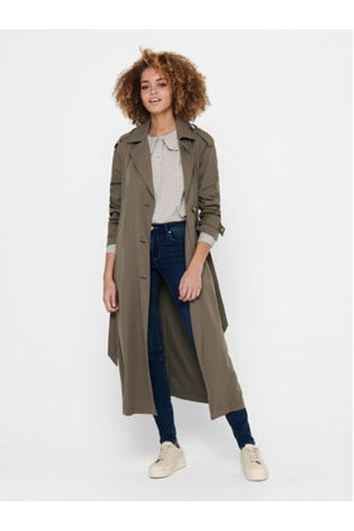 ONLY Women's Trench coat brown ONLY-15217799 ONLLINE WALNUT