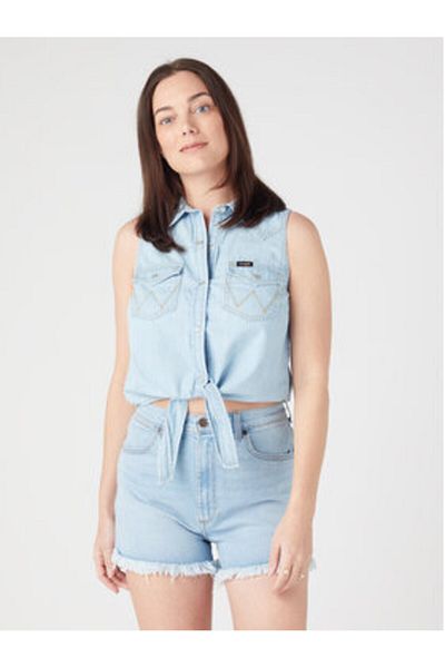 WRANGLER Top de damă W5WTHWXAZ 112334379 Albastru deschis