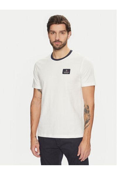 Aeronautica Militare Tricou bărbătesc 242TS2331J662 Alb