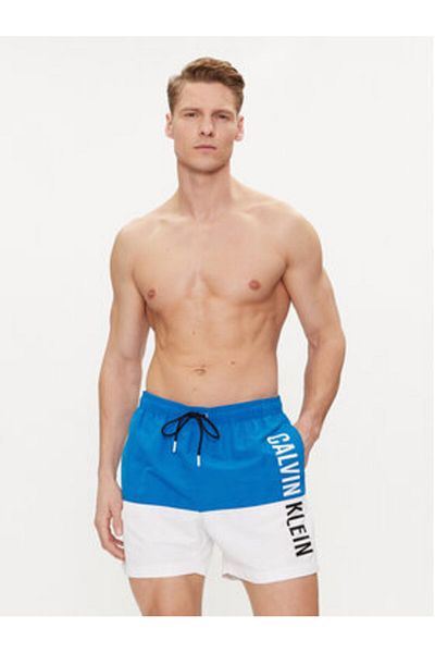 Calvin Klein Pantaloni scurți de baie pentru bărbați KM0KM00994 Albastru