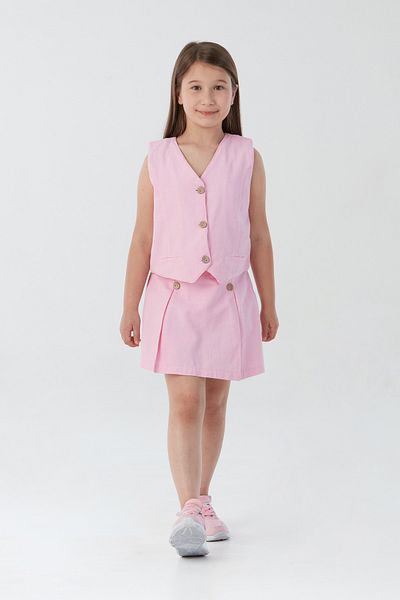 Fulla Moda Girl's Vest, Shorts and Skirt Set of 2