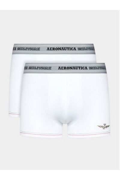 Aeronautica Militare Men's Set of 2 pairs of boxers AM1UBX004 White