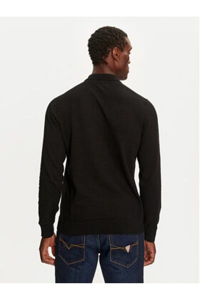 Brave Soul Men's Sweater MK-273PLACKET Black