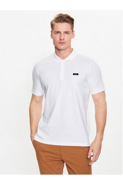 Calvin Klein Tricou polo pentru bărbați Calvin Klein K10K111196 Alb