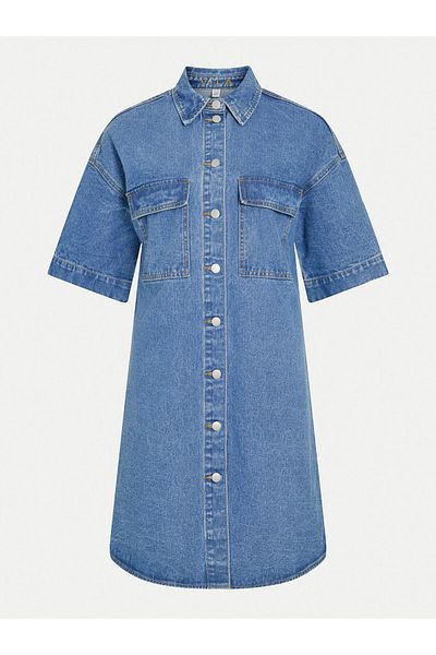 VILA vila Rochie din denim pentru femei 14105190 Albastră