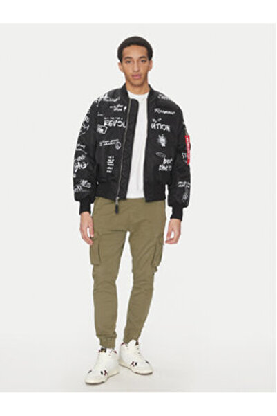 Alpha Industries Men's Bomber Jacket 156136 Black