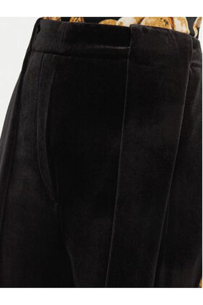 BALMAIN Women's Fabric Trousers DF0PQ312JG50 Black