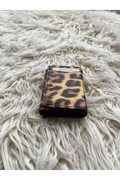 asyakuş Unisex Wallet-Card Holder with Automatic Aluminum Mechanism