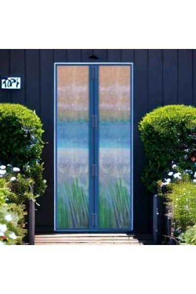 Garden of Eden Plasa Magnetica Anti-Tantari - Usa - Protectie Insecte Inchidere Magnetica 100 x 210 cm, Albastra