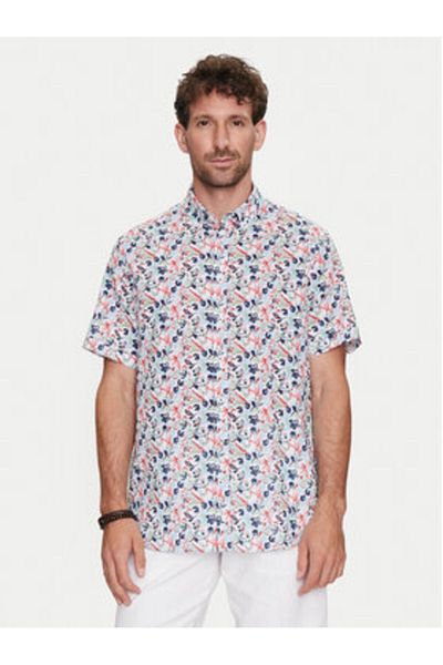 BUGATTI Mens Shirt 9450 58341A Colorful