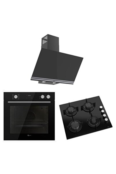 GL GENERAL GLD 032S+GLO 205CS+GLF 64CS Siyah Ankastre Set