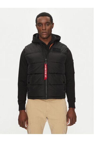 Alpha Industries Bluză fără mâneci pentru bărbați 118109 Neagră