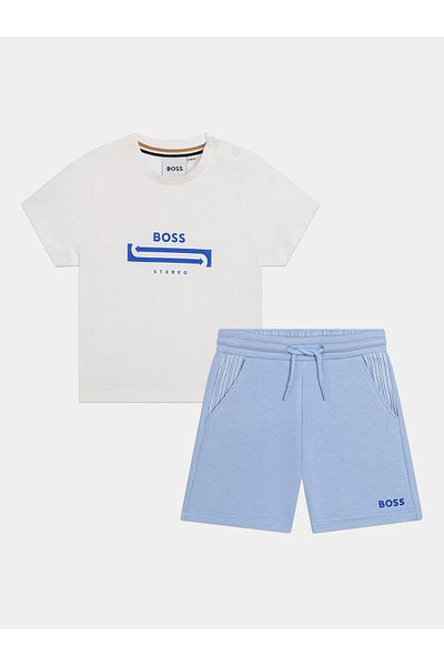 BOSS Boy Set T-shirt and shorts J50626 M Blue