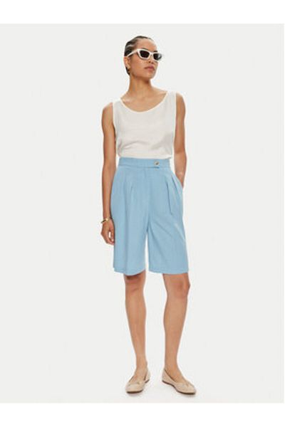 Vicolo Pantaloni scurți Bermuda pentru femei TB1568 albaștri