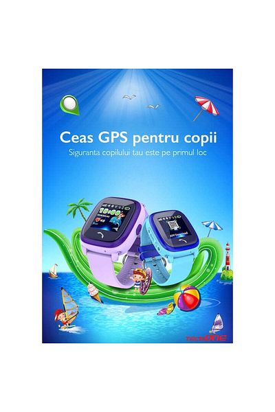 Techone Wonderwatch Kids Gps Smartwatch With Location And Phone, Purple