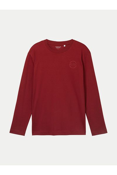 Tom Tailor Men's Longsleeve 1043992 Red