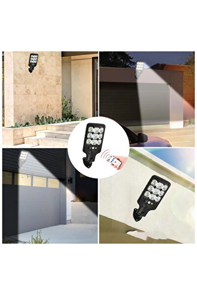 Powermaster Hs-8037b Solar 9 Cob Ledli Hareket Sensörlü Sokak Lambası