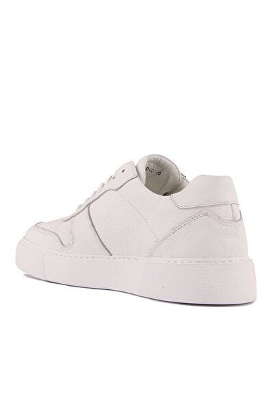 SailLakers - White Leather Men's Casual Shoes 101-7042-He1065