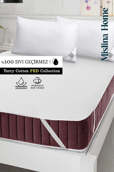 Mislina Home Terry Cotton Liquid Waterproof Corner Elastic Pad Single Double Children's Mattress Protector Silent Mattresses
