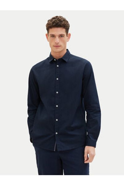 Tom Tailor Men's Shirt 1037435 Navy Blue