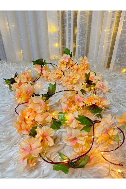 ledison Unutma Beni Çiçeği Yapay Kiraz Çiçeği SAKURA ve 3 Metre Led Işık Seti...