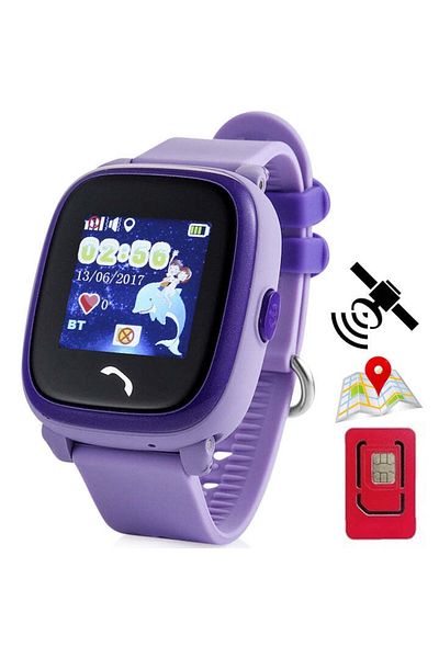 Techone Wonderwatch Kids Gps Smartwatch With Location And Phone, Purple