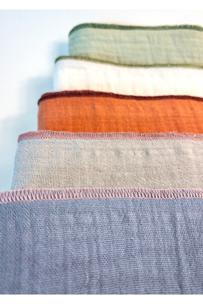 Vita Cherie 5’li Müslin Omuz Bezi Seti | 50x50 cm | %100 Pamuk, Oeko-Tex Sertifikalı, 2 Katlı, Çok Amaçlı